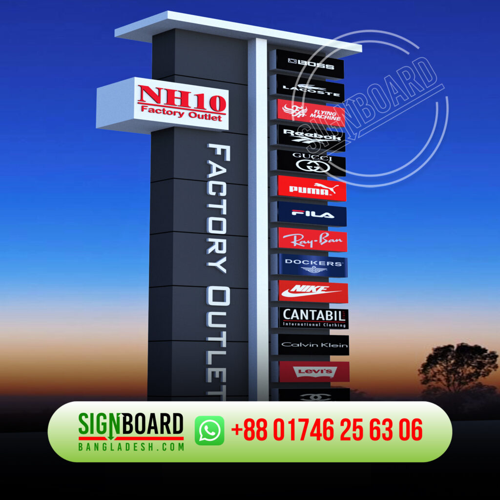 Applications of ACP Totem Pole Signage