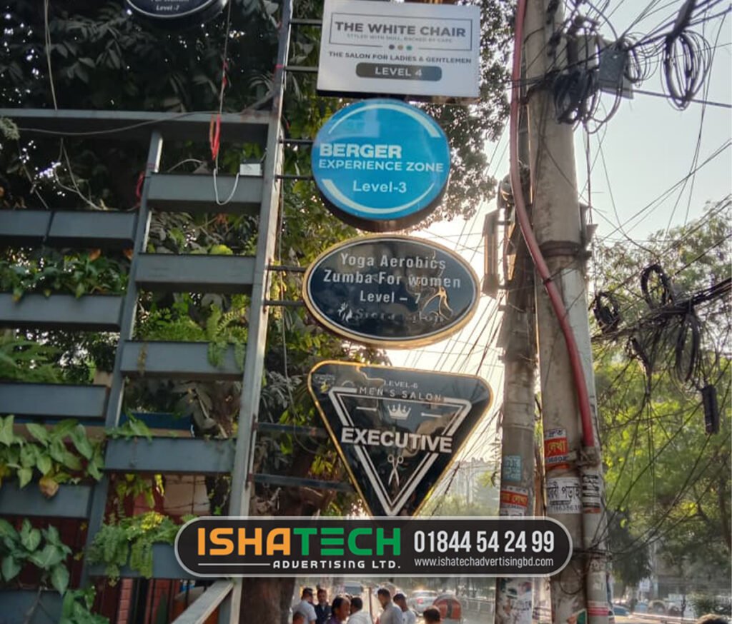 Bell Sign and Round Sign for OOH advertising